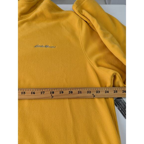 Eddie Bauer Mens Fast Fleece 100 1/4-Zip Pullover Sweater Size XL Marigold‎ New - Picture 8 of 10